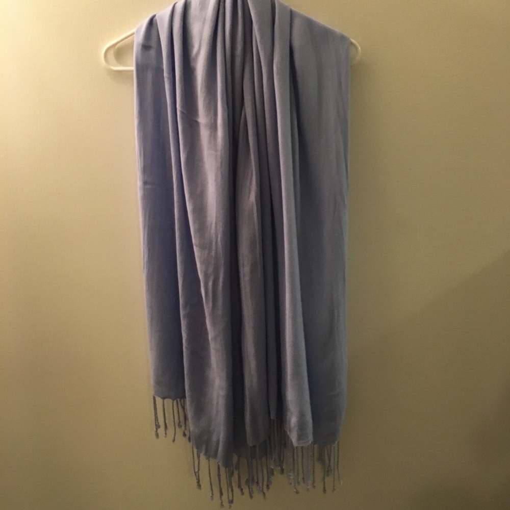Periwinkle blue pashmina scarf